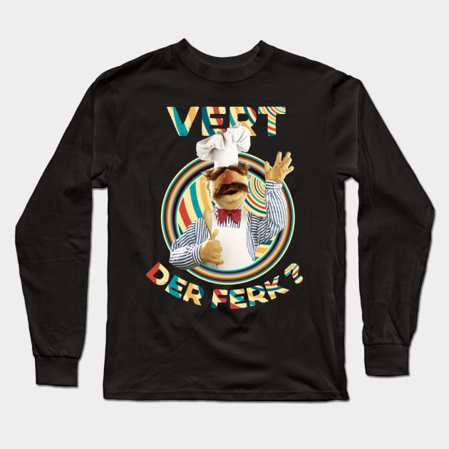 vert der ferk retro style Long Sleeve T-Shirt by RAINYDROP